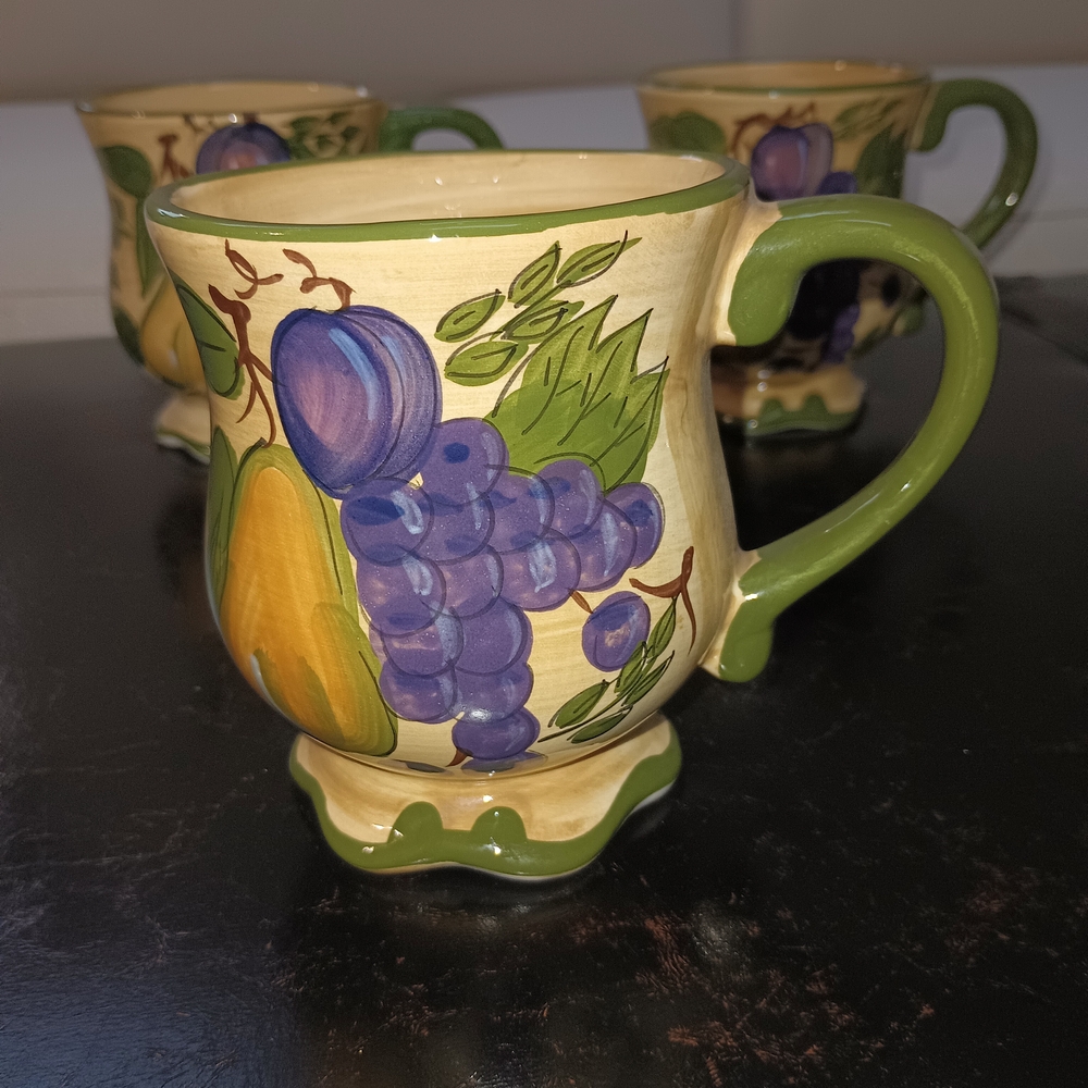 Home Trends Granada Mugs Set Of 3 - Picture 7 of 8